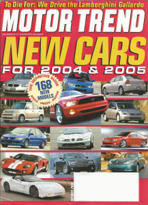 MOTOR TREND 2003 OCT - MASERATI A6G2000, MACH 1, EVO